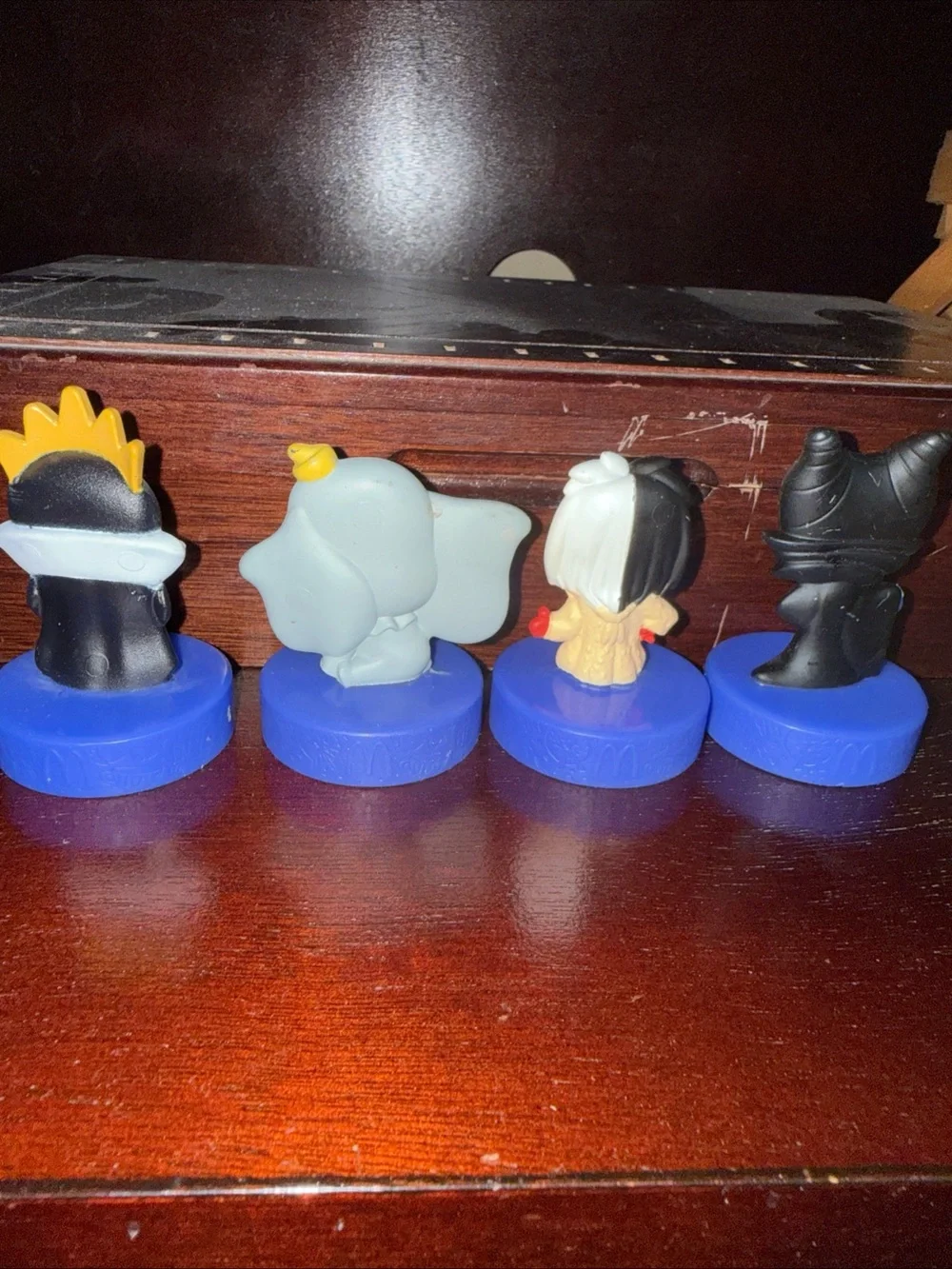 Disney Villains & Dumbo Mini Figures - Blue Bases McDonald's Disneyland 70th Ann